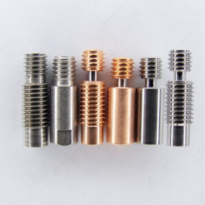 Übersicht von Kraken und V6 Heatbreake`s in Alu, Bi-Metall und Titan Ausführung.